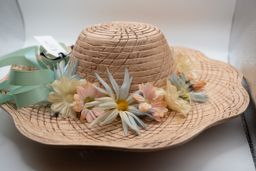 Ceramic Wicker Hat