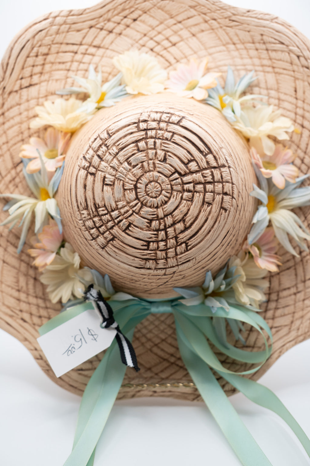 Ceramic Wicker Hat
