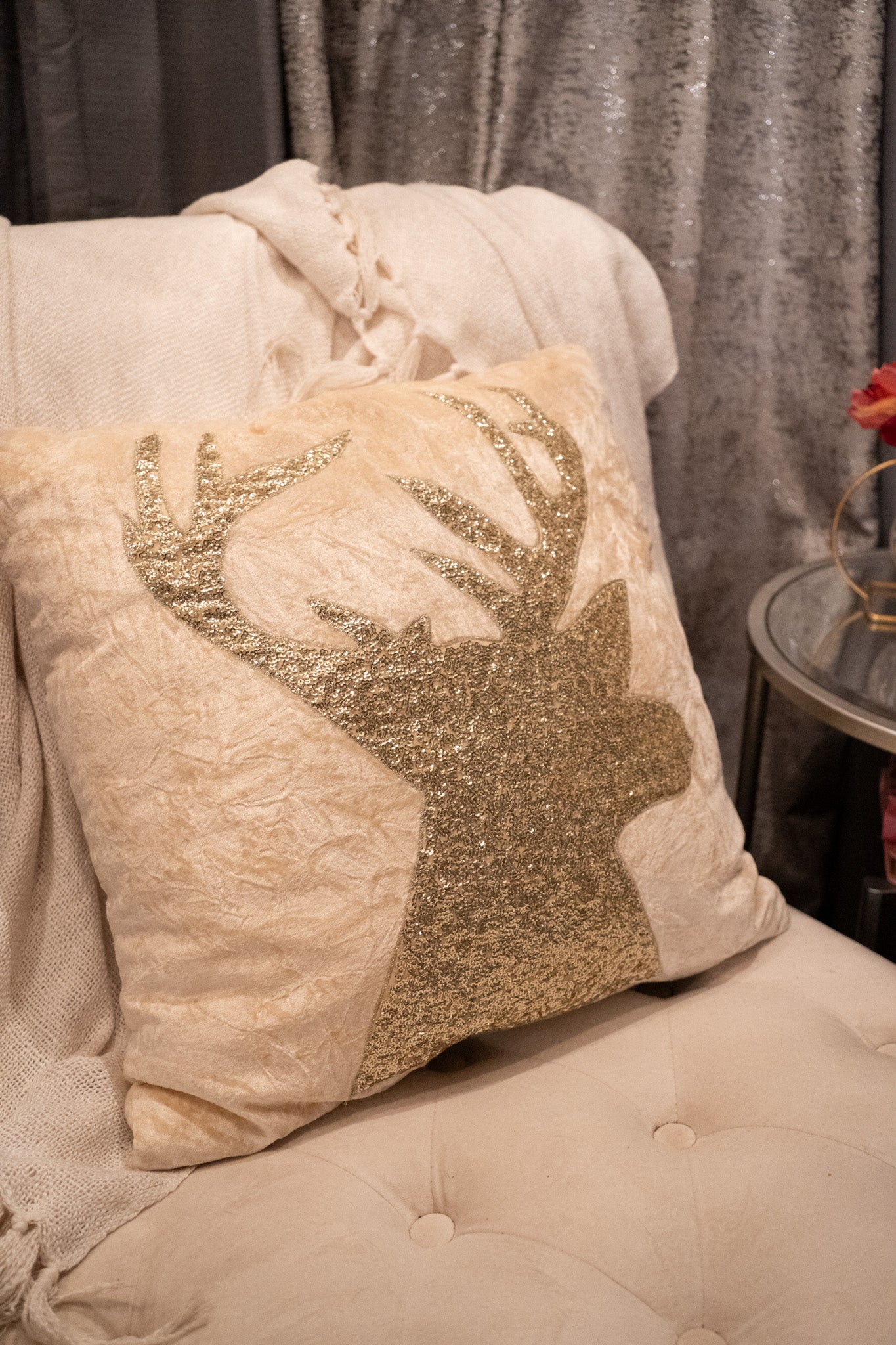 Reindeer Throw Pillow