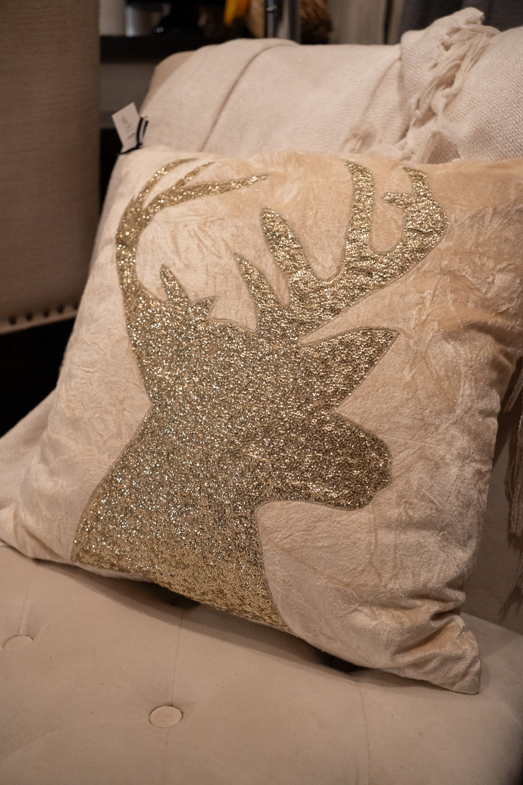 Reindeer Throw Pillow