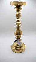 Gold Pillar Candle Holder
