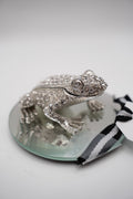 Jeweled Frog Trinket Box with Mirror