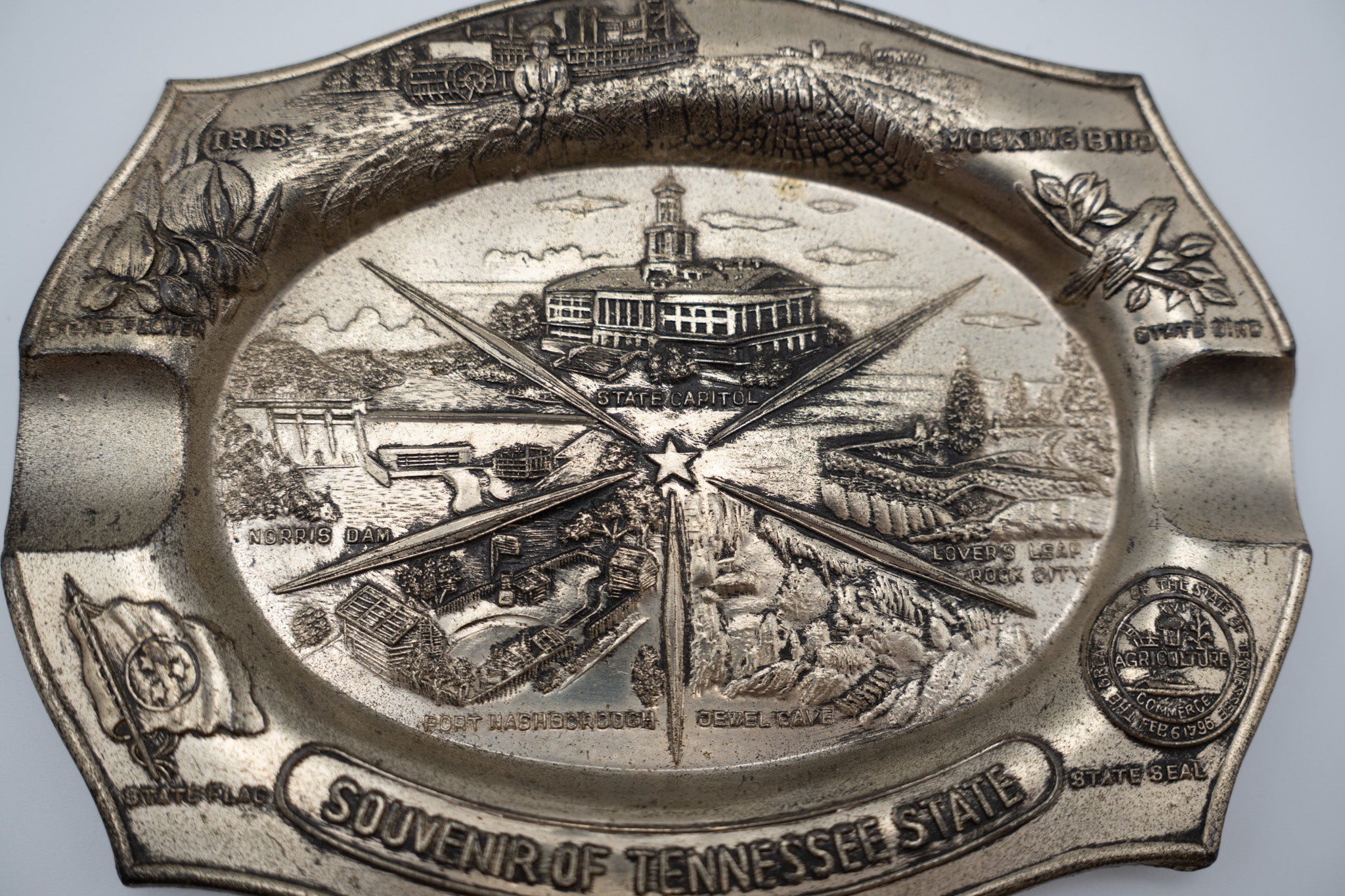Tennessee State Souvenir Ashtray