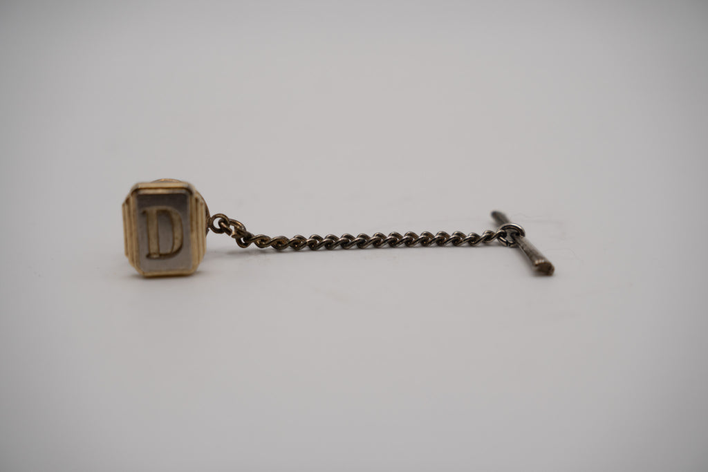 Monogram "D" Tie Tack