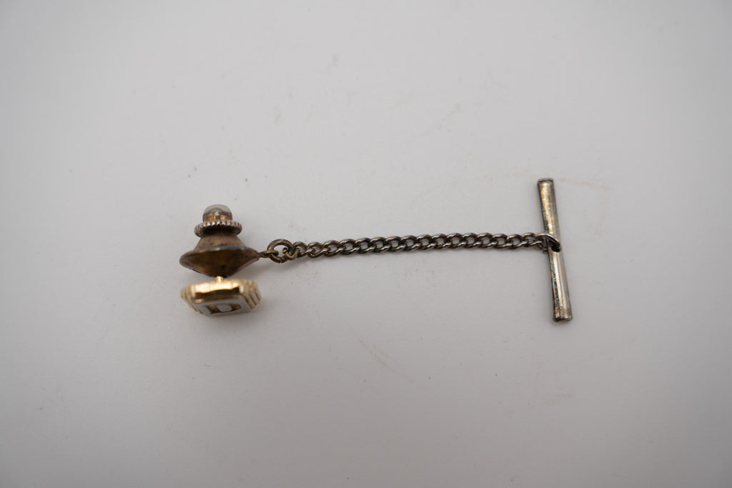 Monogram "D" Tie Tack
