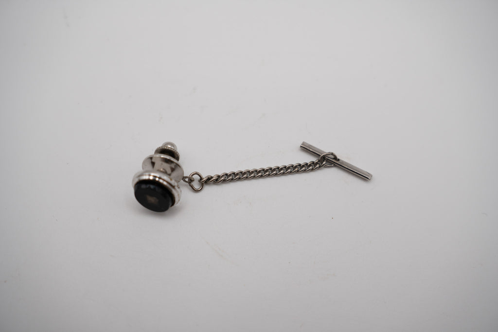 Black with Gold Triangle Tie Tack