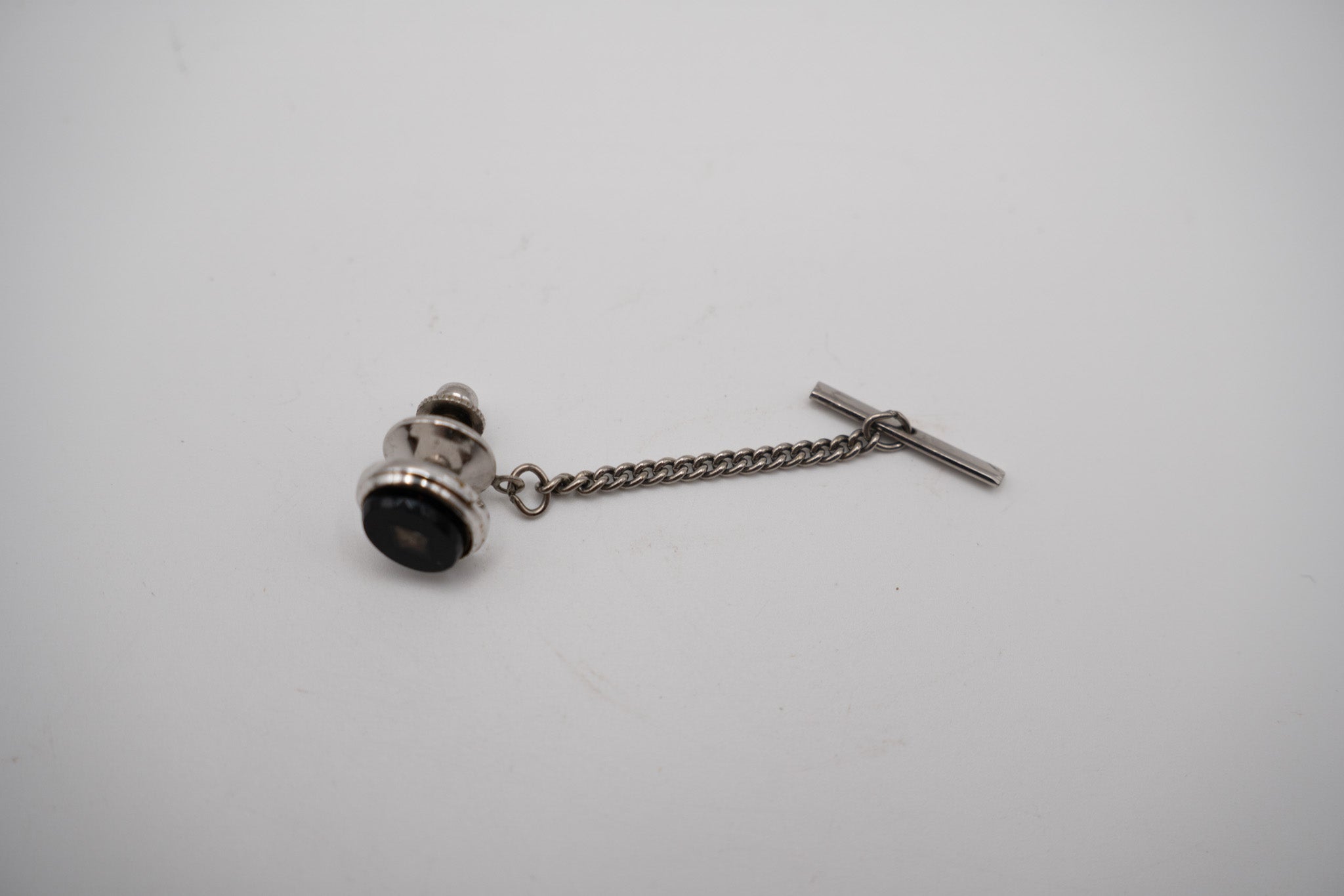 Black with Gold Triangle Tie Tack