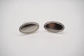 Oval Silver Plated Cufflinks