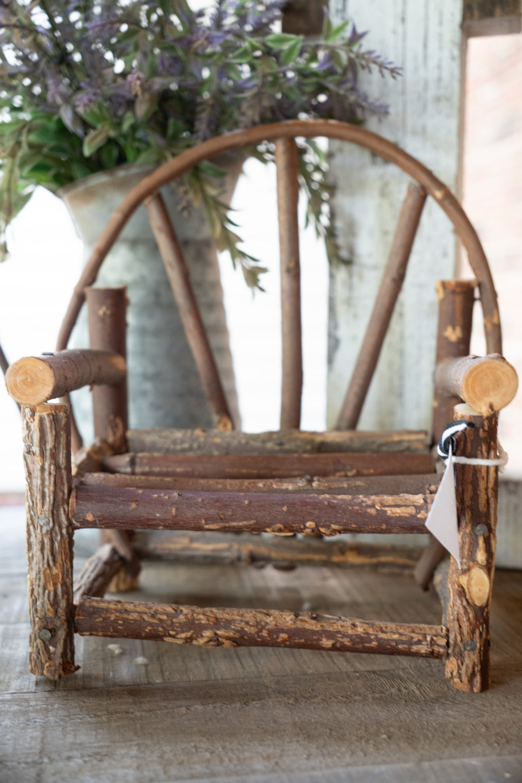 Twig Bench Decoration