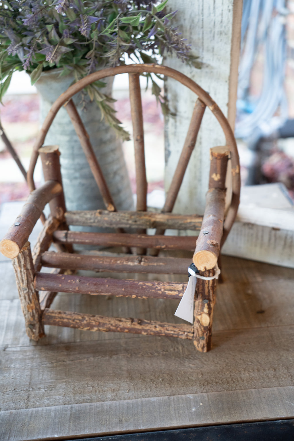 Twig Bench Decoration