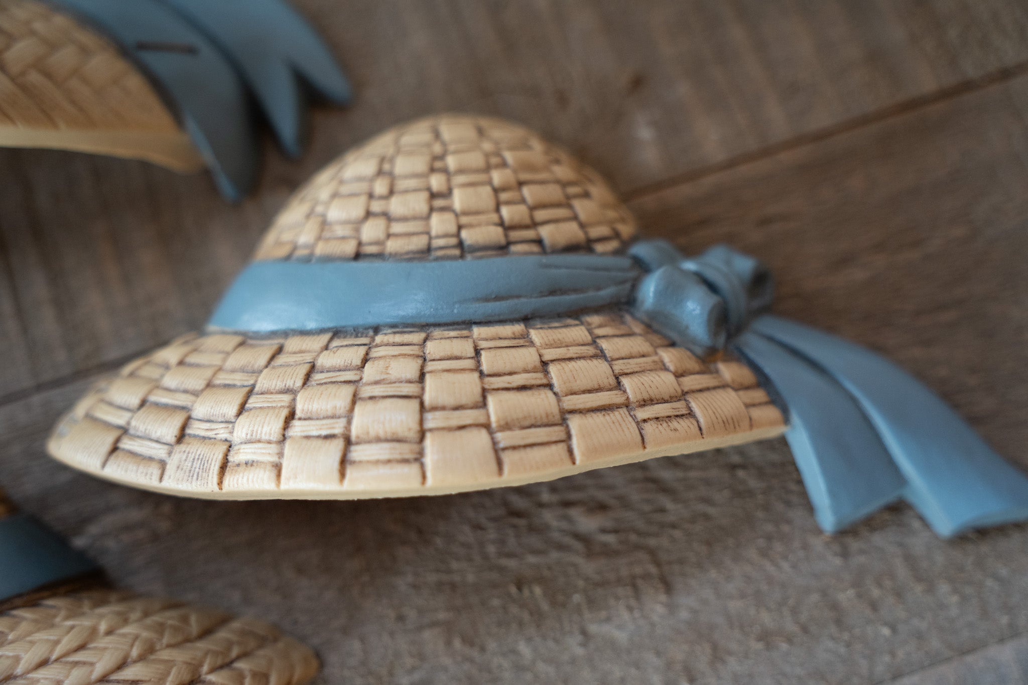 Vintage Straw Hat Decor