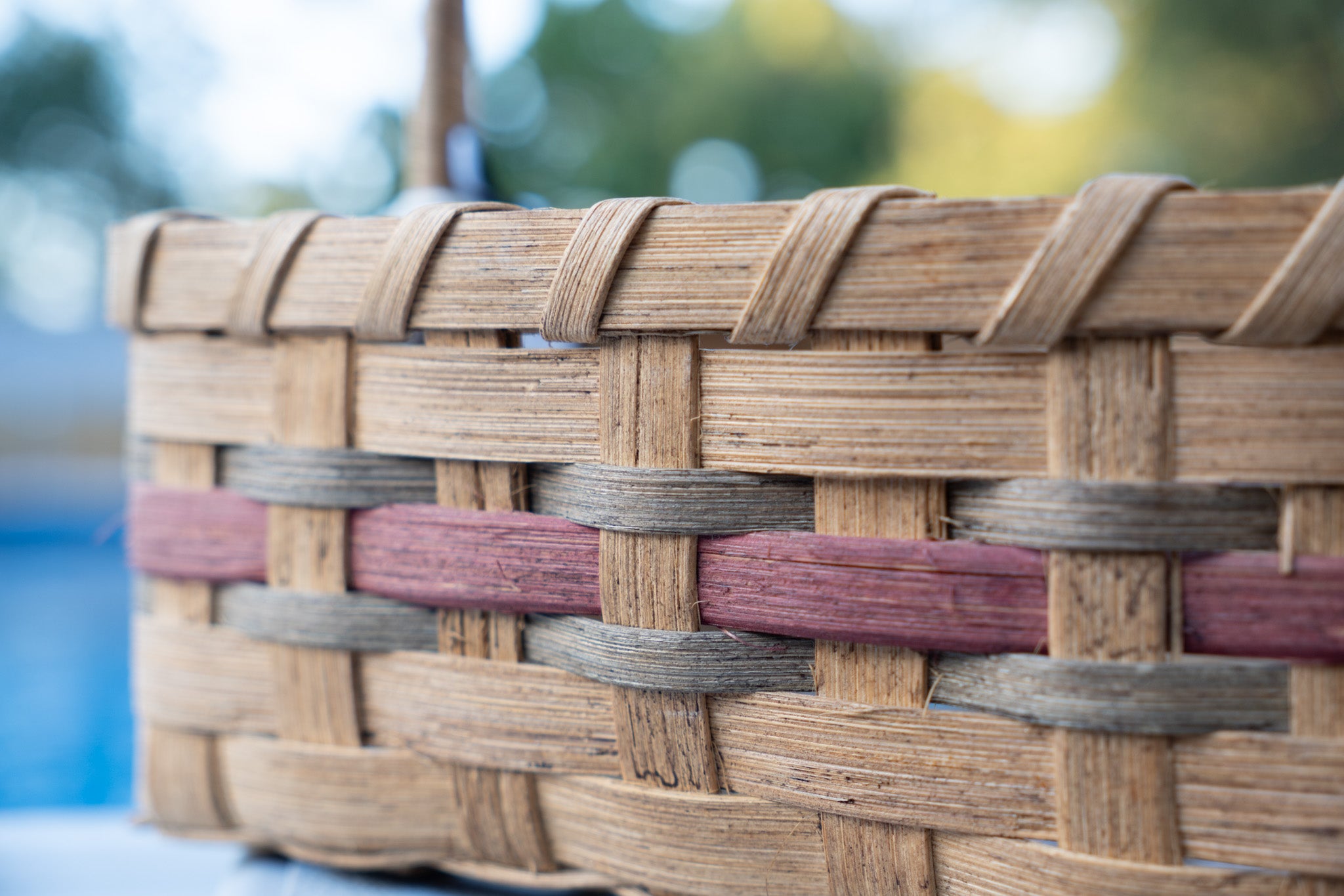 Square Basket With Handle