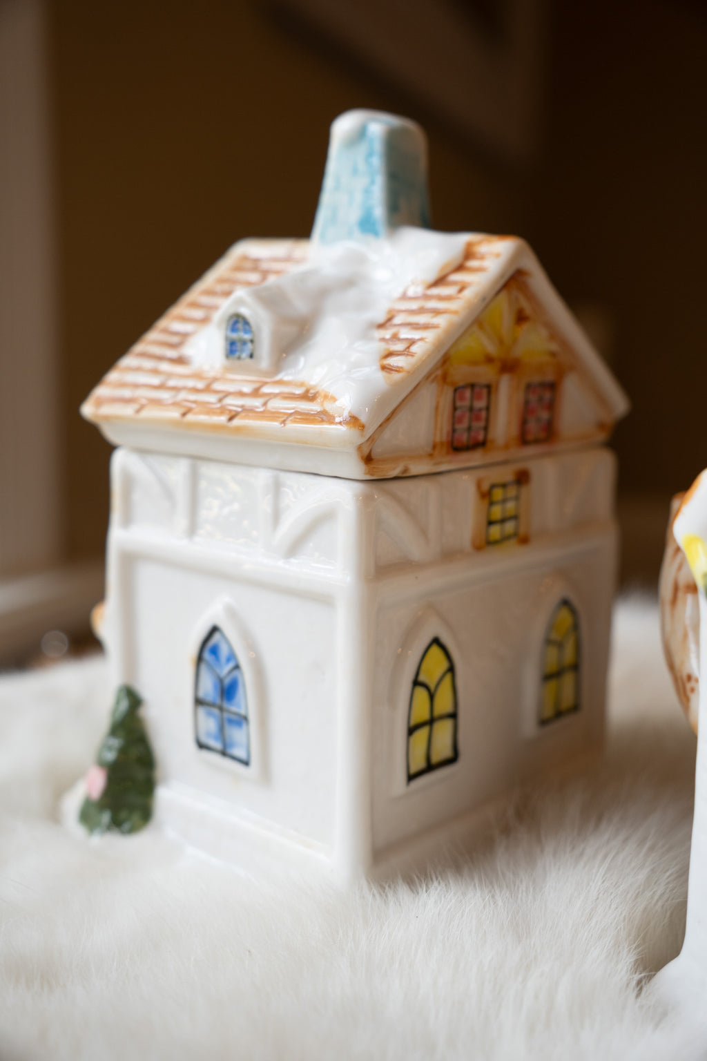 Houston Harvest Christmas Village Tea Set