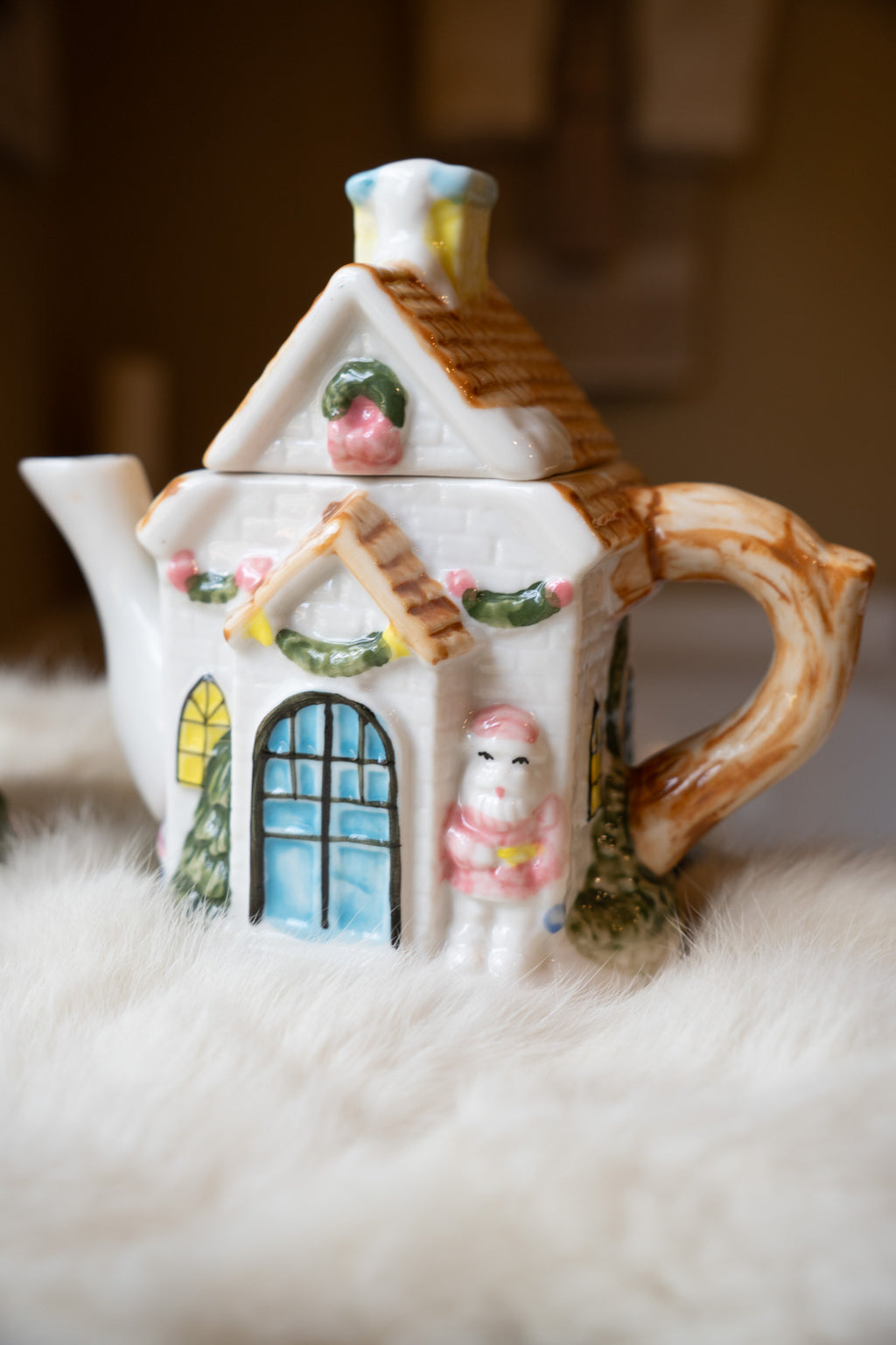 Houston Harvest Christmas Village Tea Set