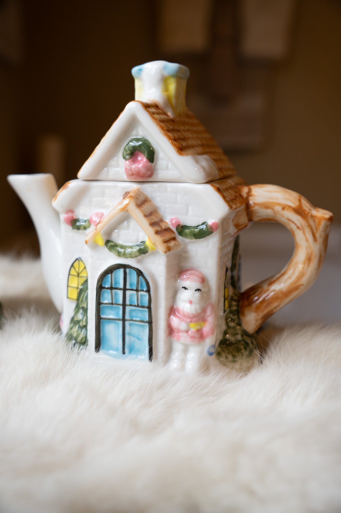 Houston Harvest Christmas Village Tea Set