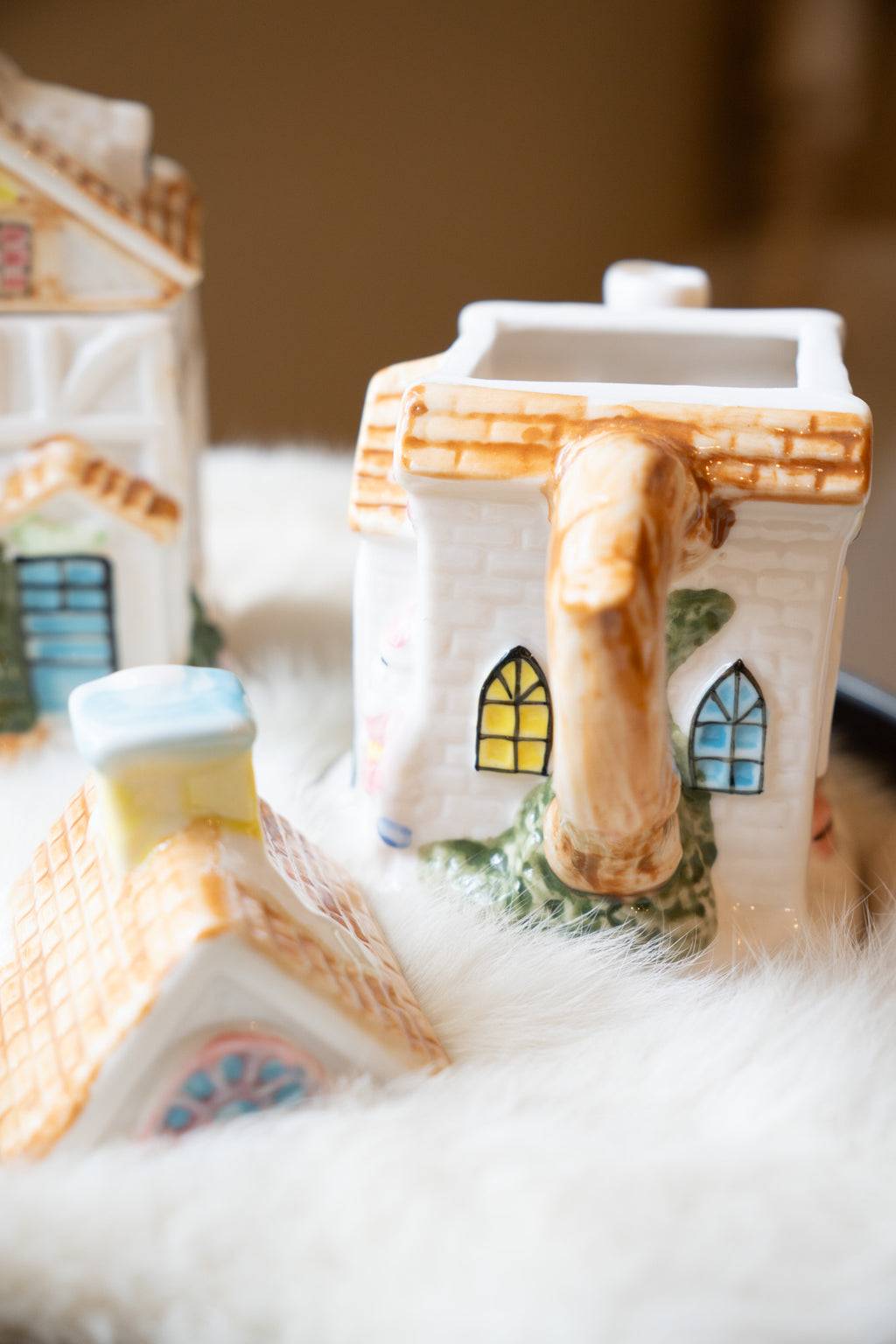 Houston Harvest Christmas Village Tea Set