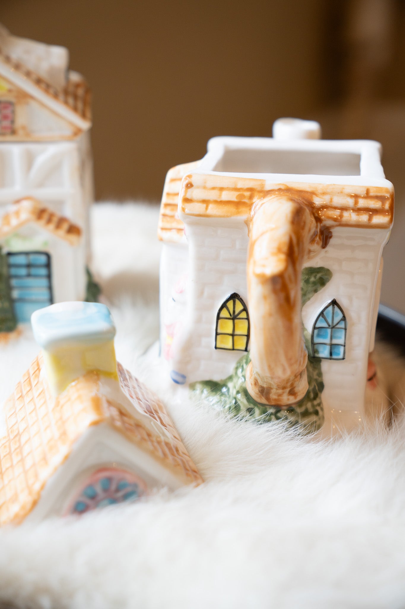 Houston Harvest Christmas Village Tea Set