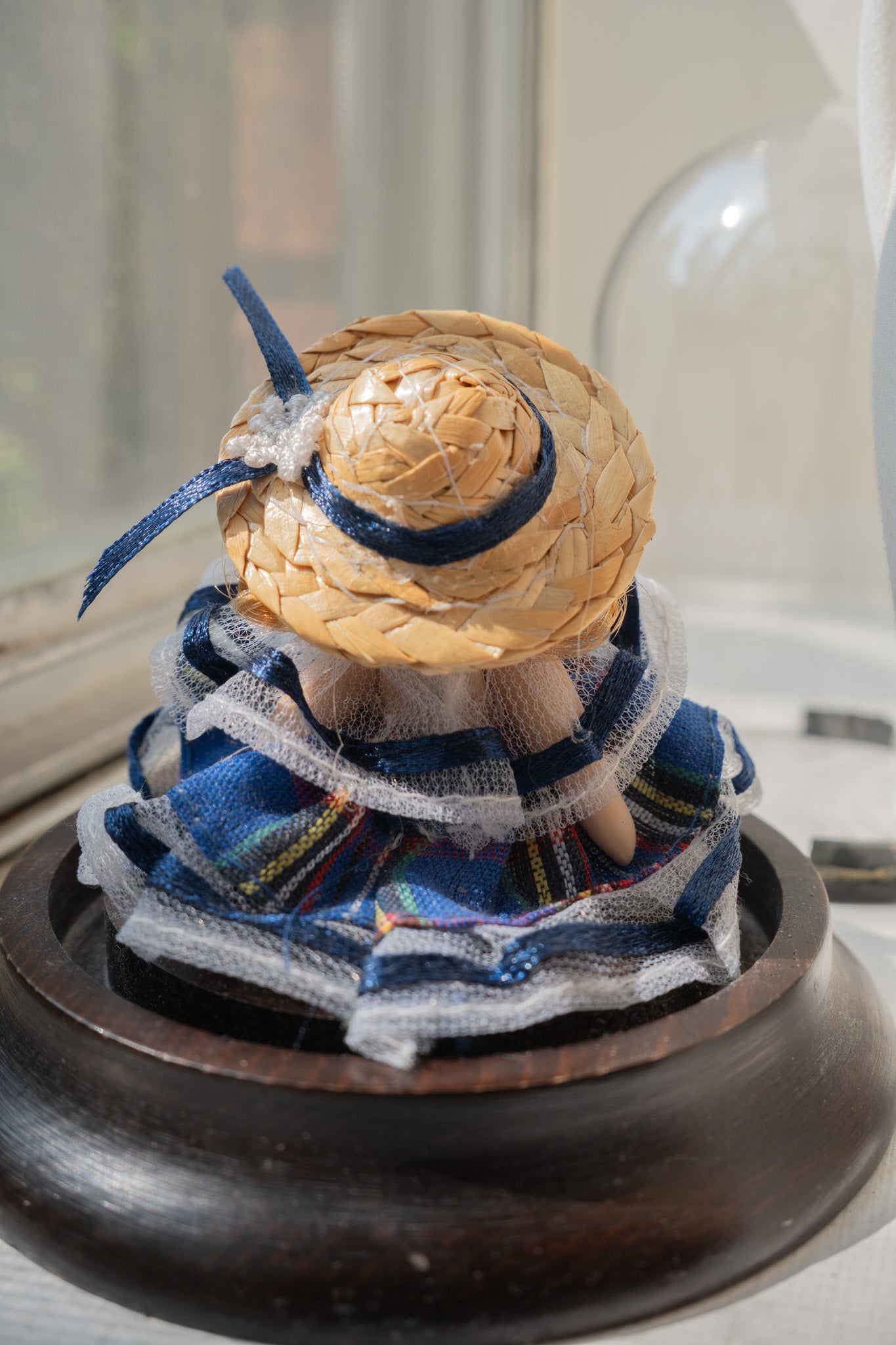 Miniature Mexican Doll in Glass Dome by Dogface