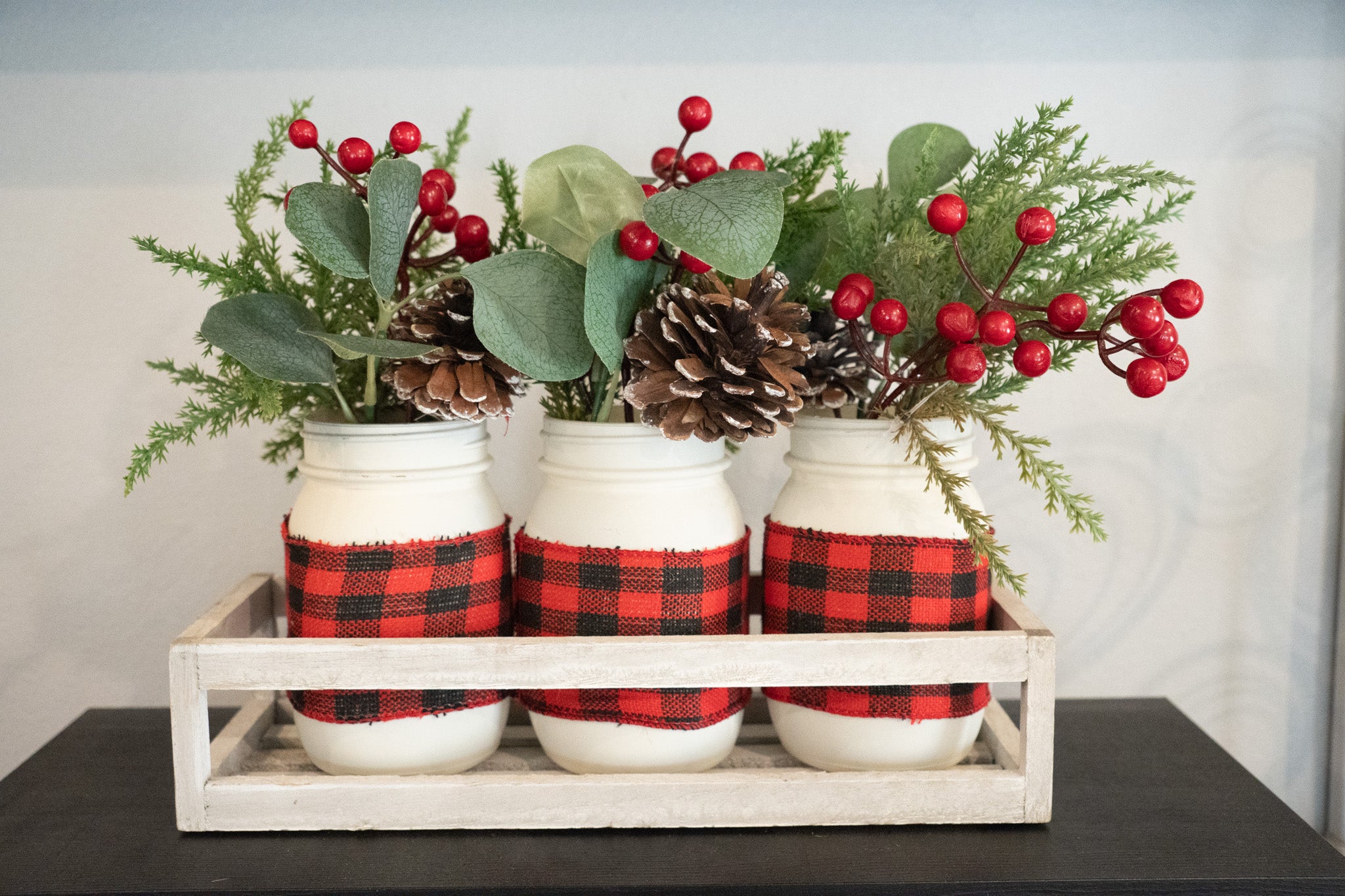 3-Piece Christmas Florals in Crate
