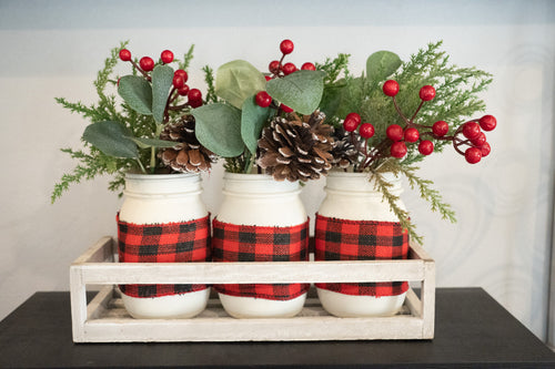 3-Piece Christmas Florals in Crate