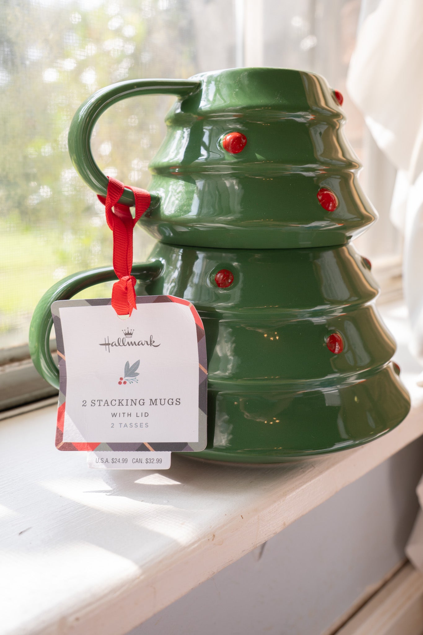Hallmark Christmas Tree Stacking Mugs