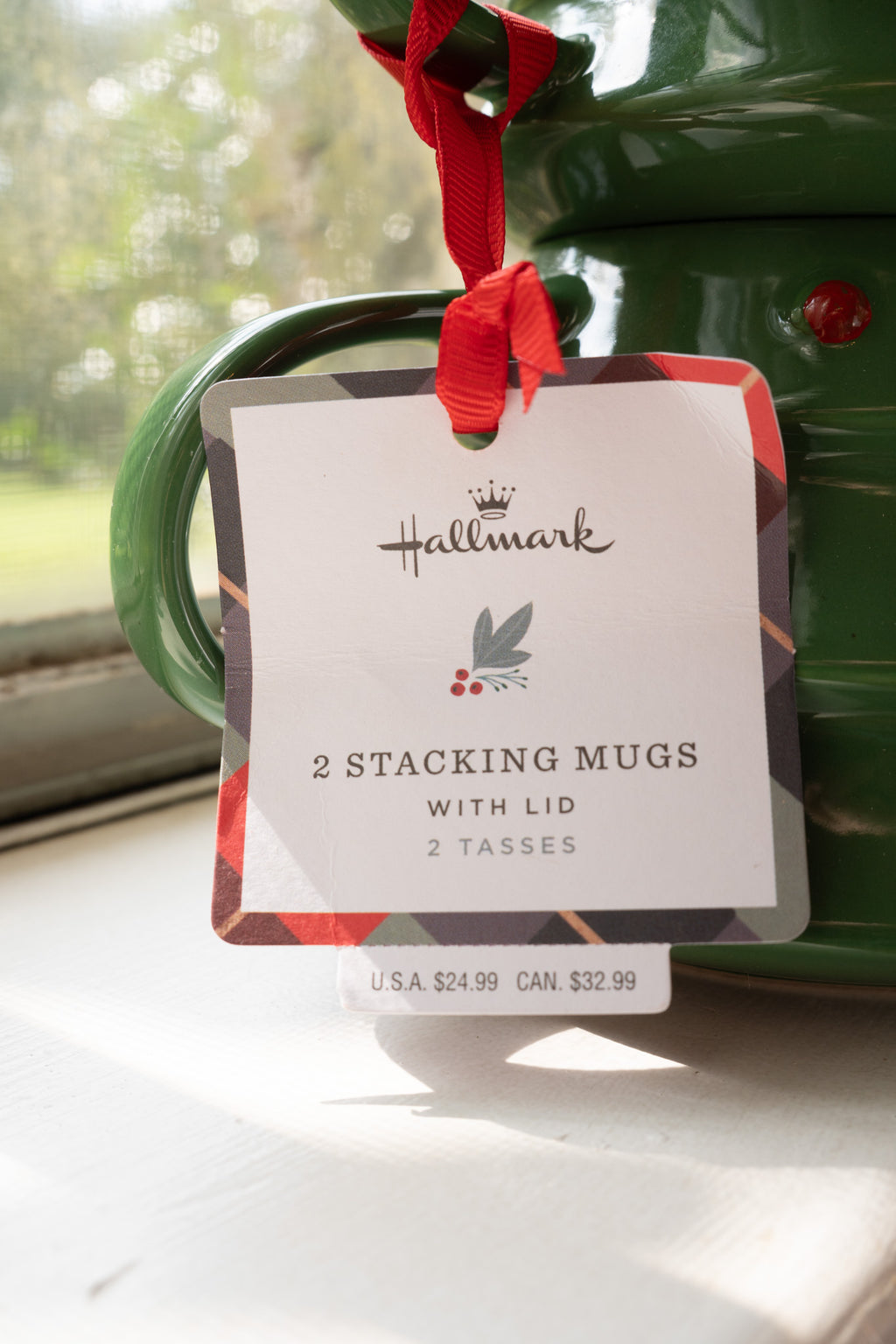 Hallmark Christmas Tree Stacking Mugs