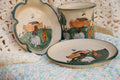 3 Pc Noah's Ark Pottery Set by G. Miller Pottery