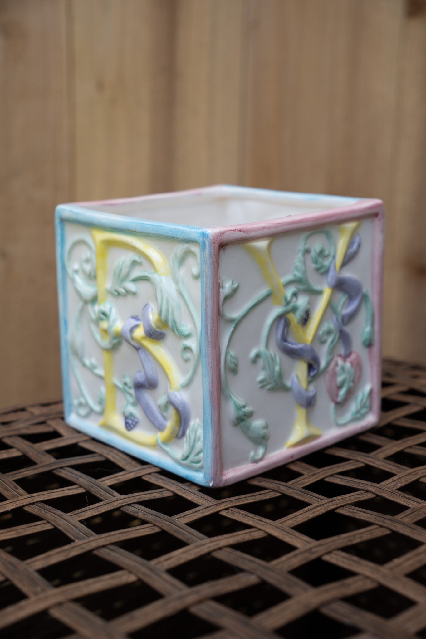 "BABY" Ceramic Square Planter