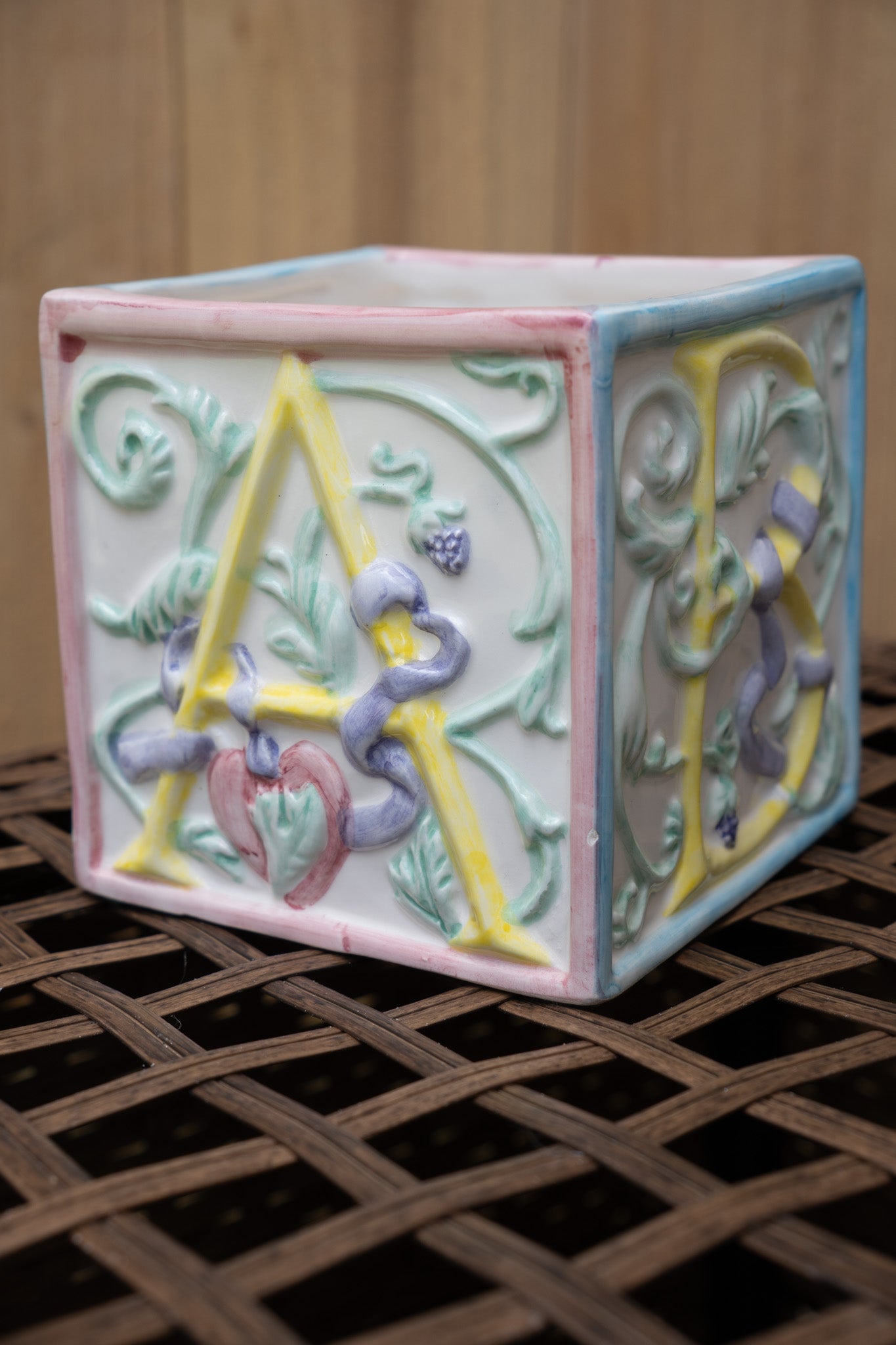 "BABY" Ceramic Square Planter
