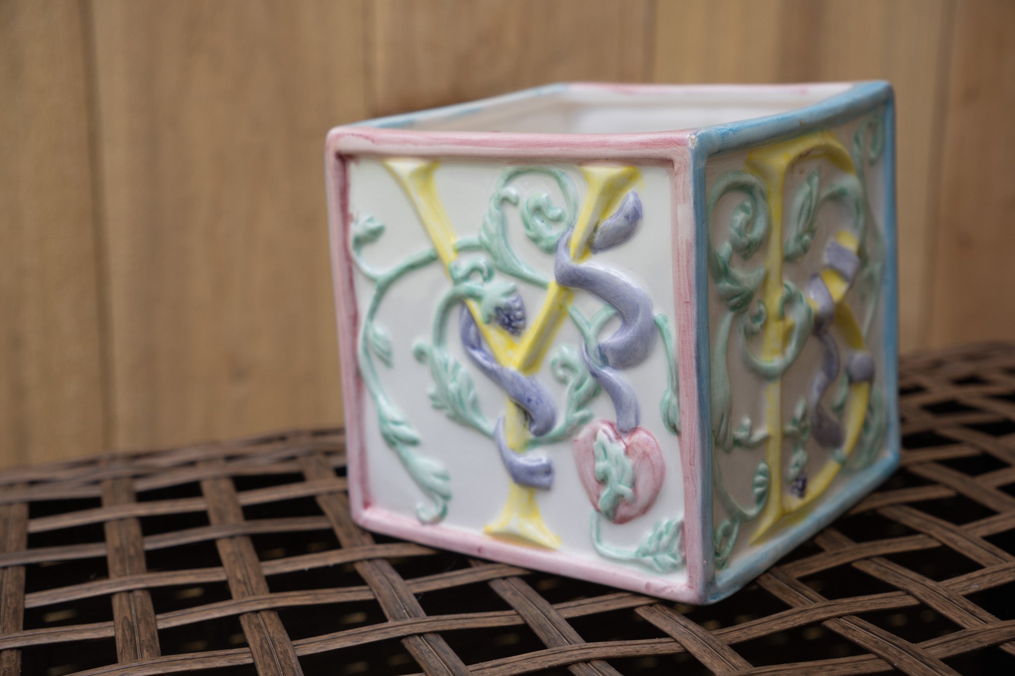 "BABY" Ceramic Square Planter