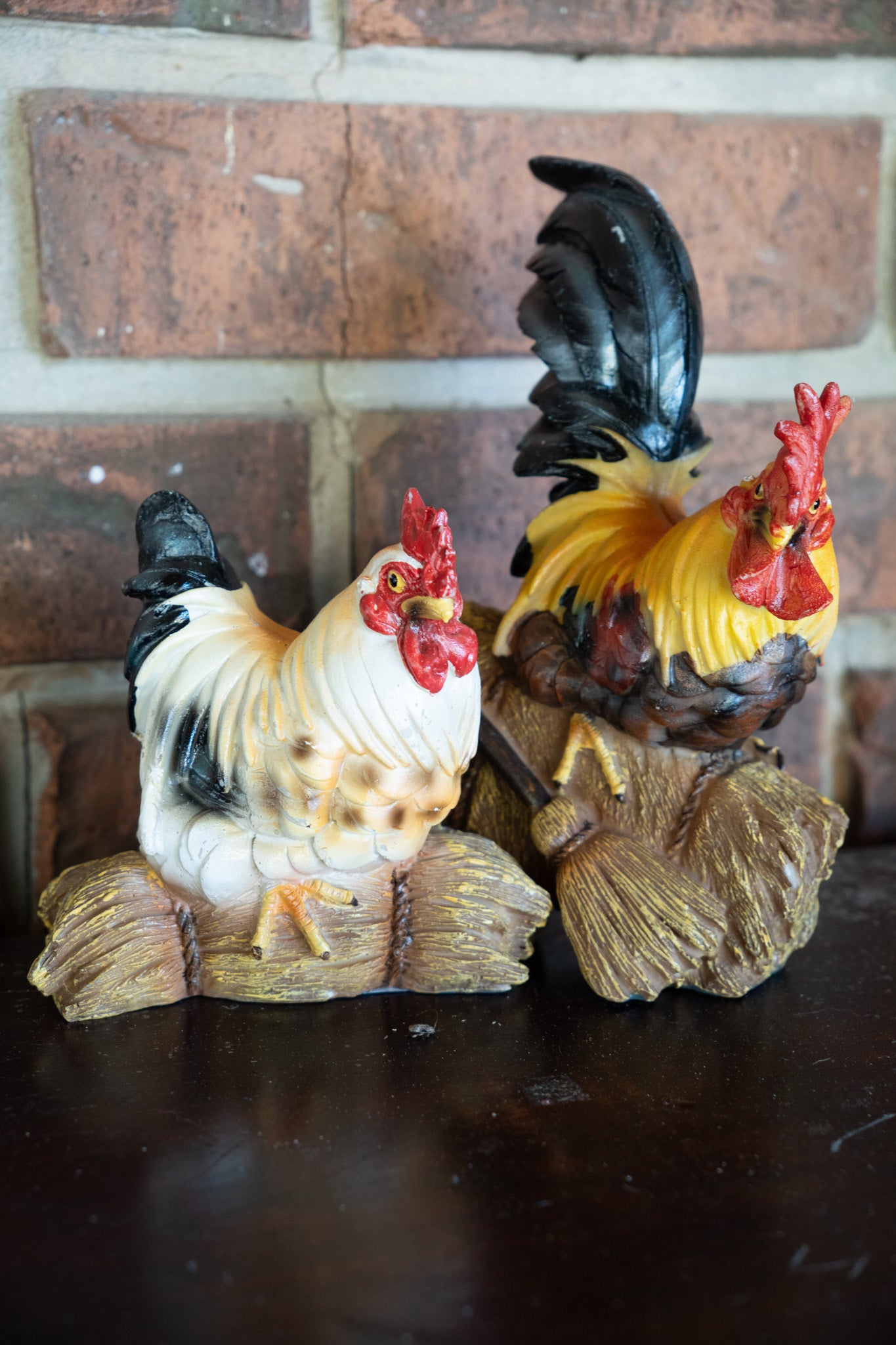 Rooster & Hen Figurine
