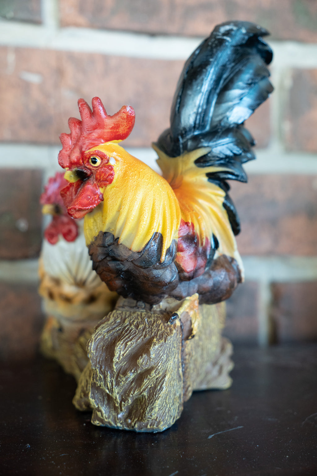 Rooster & Hen Figurine