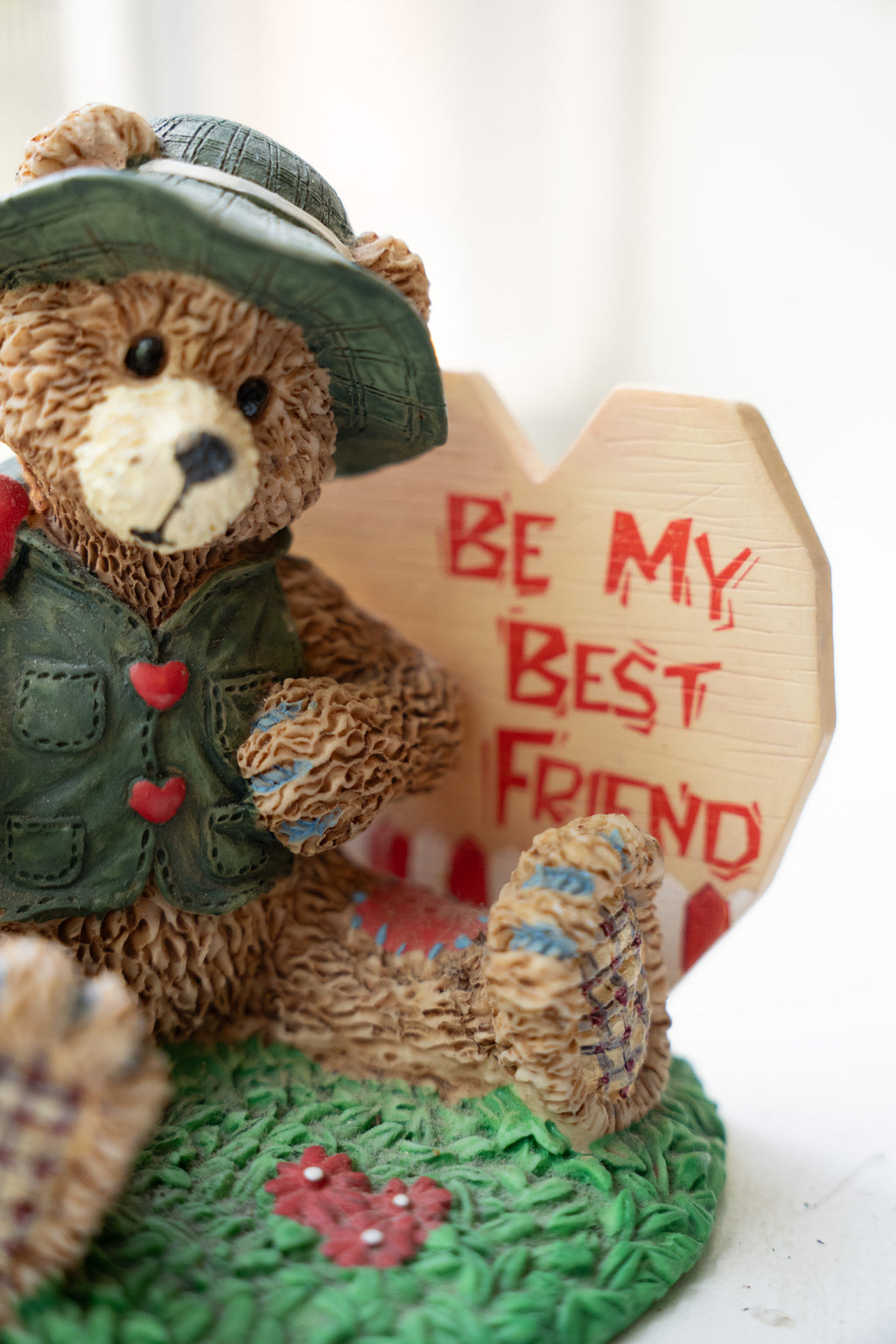 "Best Friend" Fisherman Bear Figurine