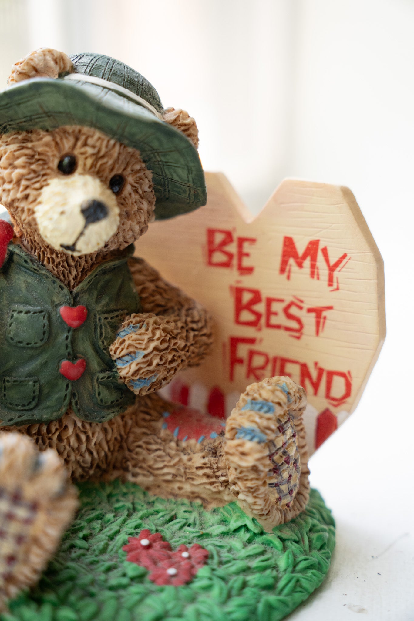 "Best Friend" Fisherman Bear Figurine