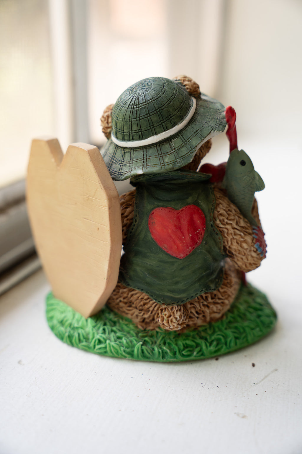 "Best Friend" Fisherman Bear Figurine