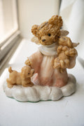 Angel Bear with Puppies Figurine