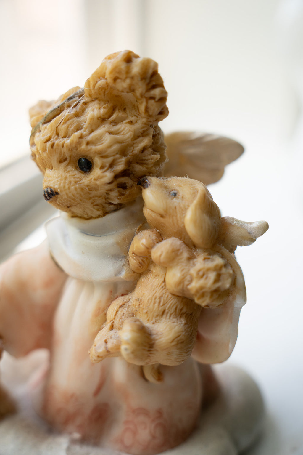 Angel Bear with Puppies Figurine