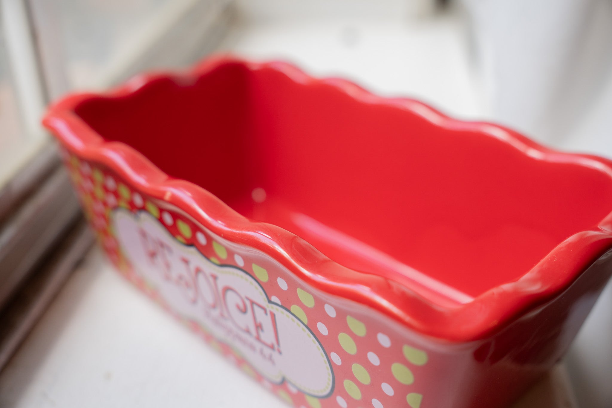 Mini Loaf Stoneware "Rejoice"