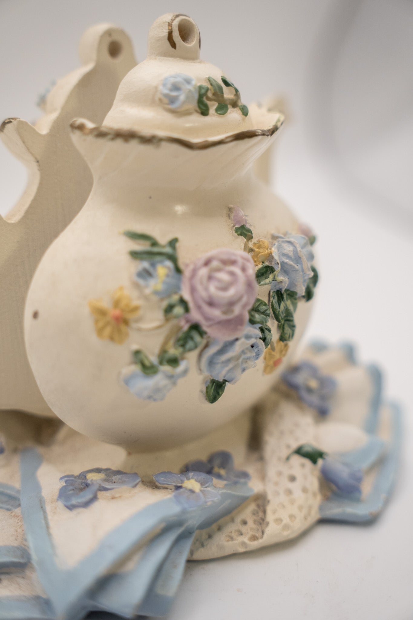 Blue and White Teapot Napkin Holder