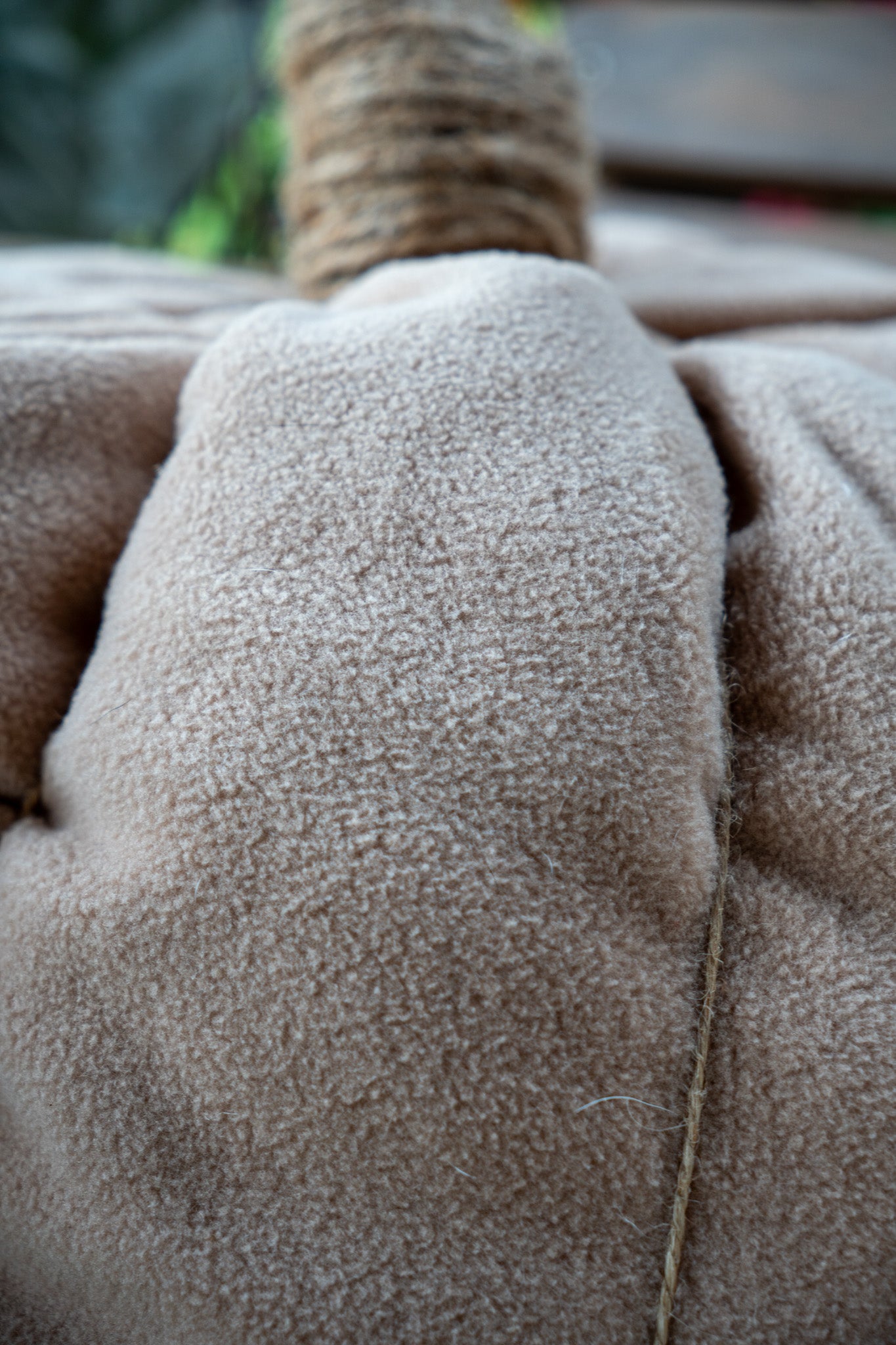 Khaki Plush Pumpkin Accent Pillow