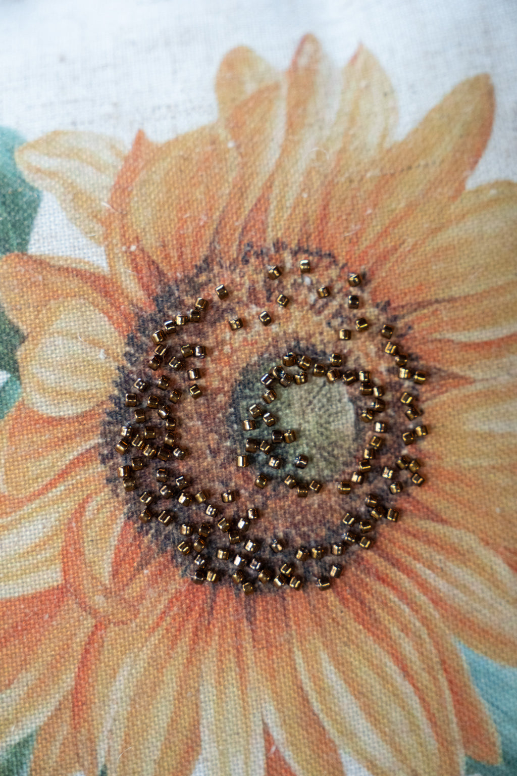 Fall Pumpkin and Sunflower Throw Pillow