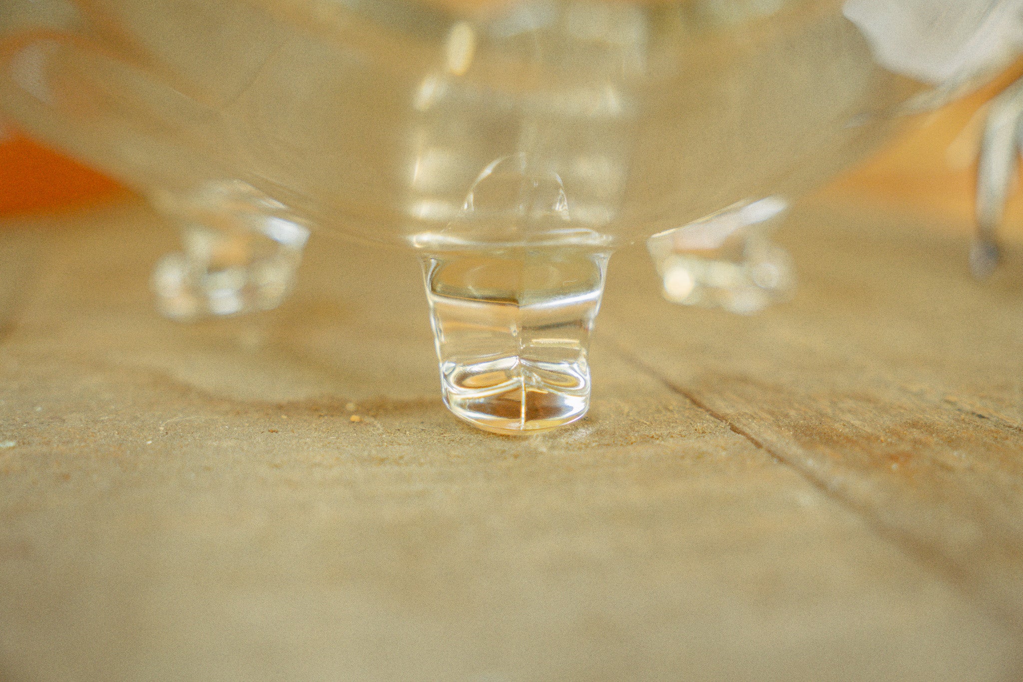 Fostoria Century Pressed Glass Footed Tricorn Dish
