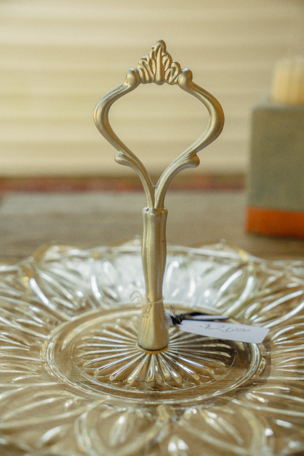 Federal Glass Petal Pattern Tidbit Dish
