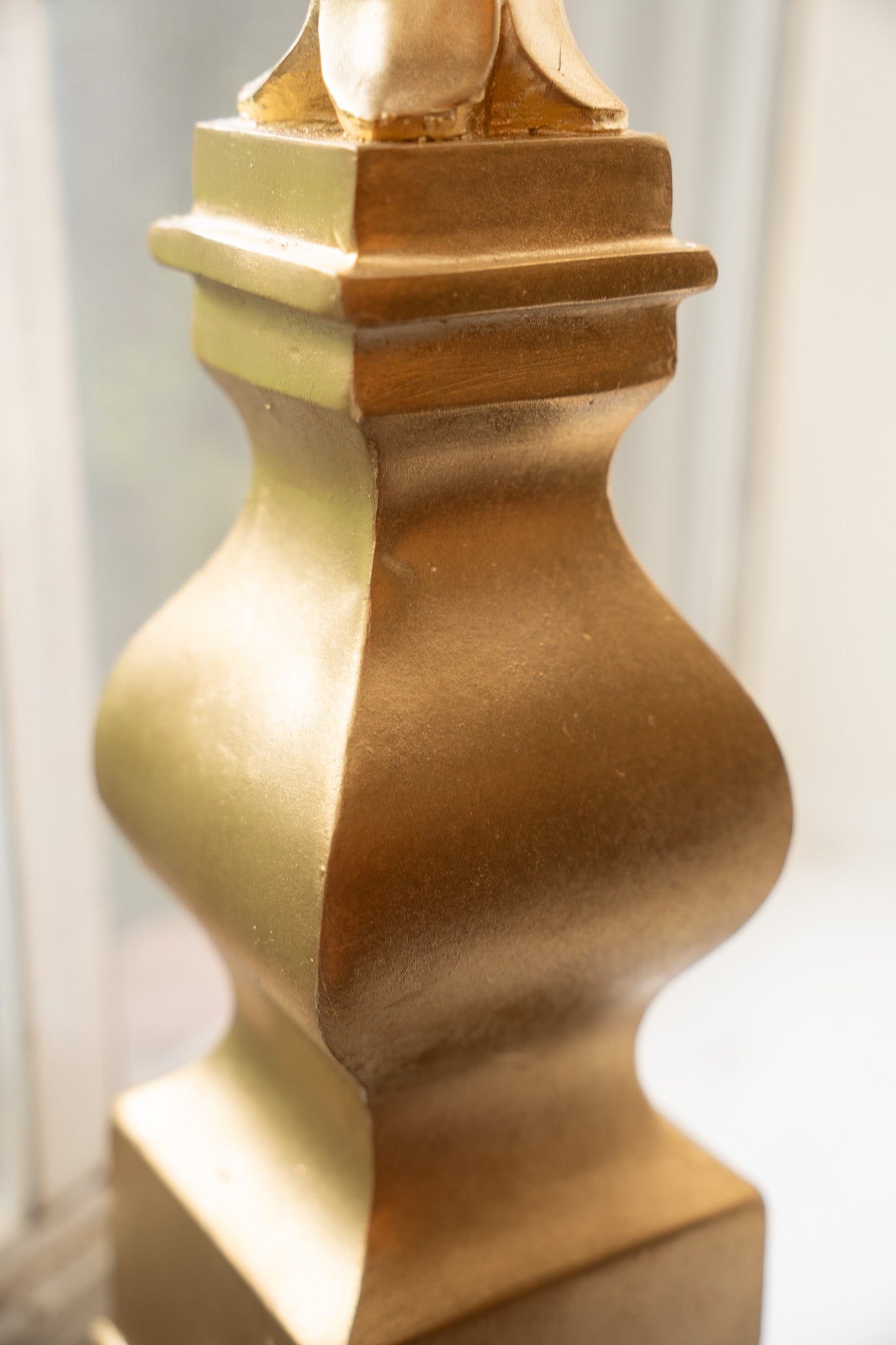 Gold Fleur de Lis Statue