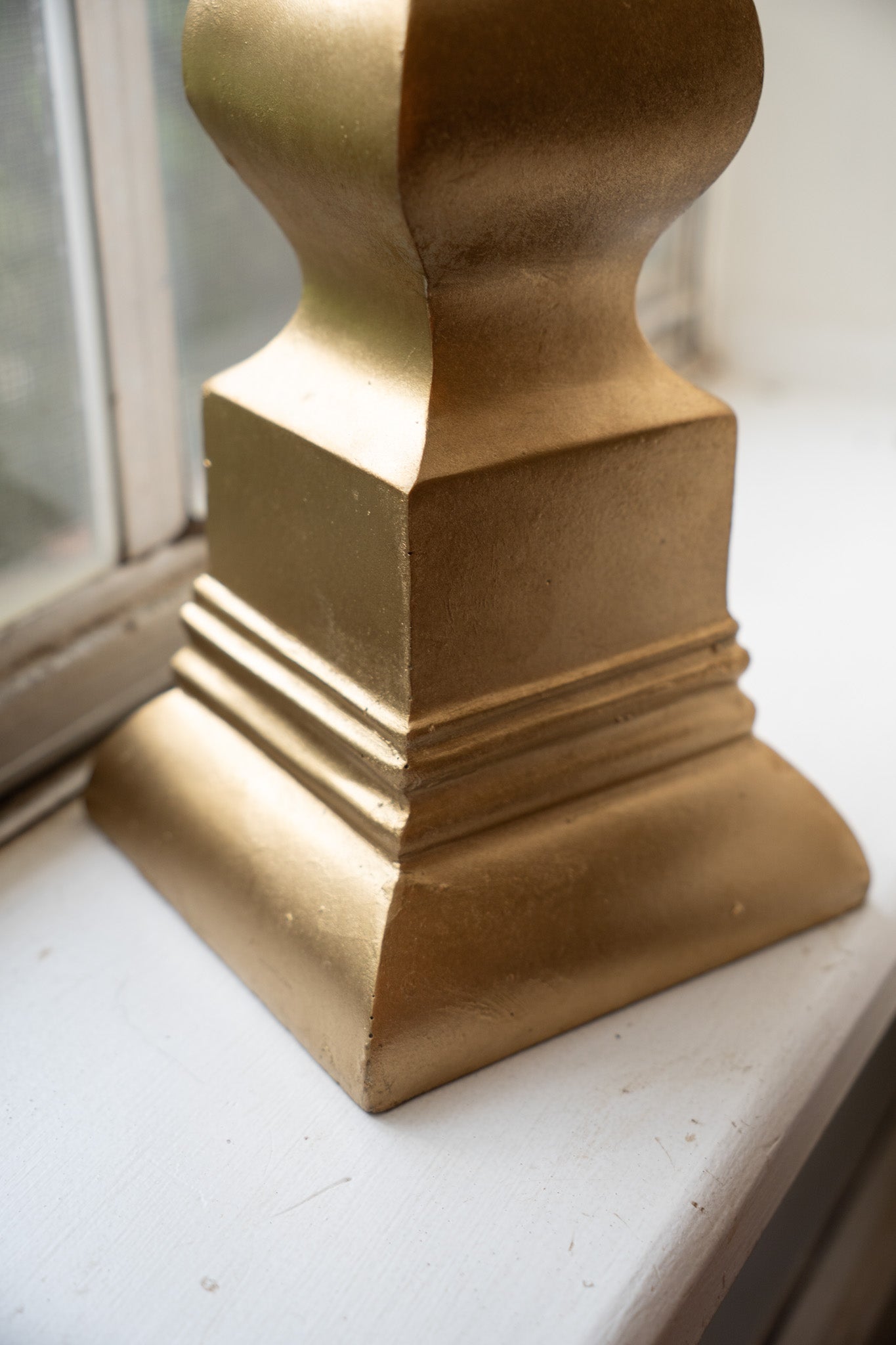 Gold Fleur de Lis Statue