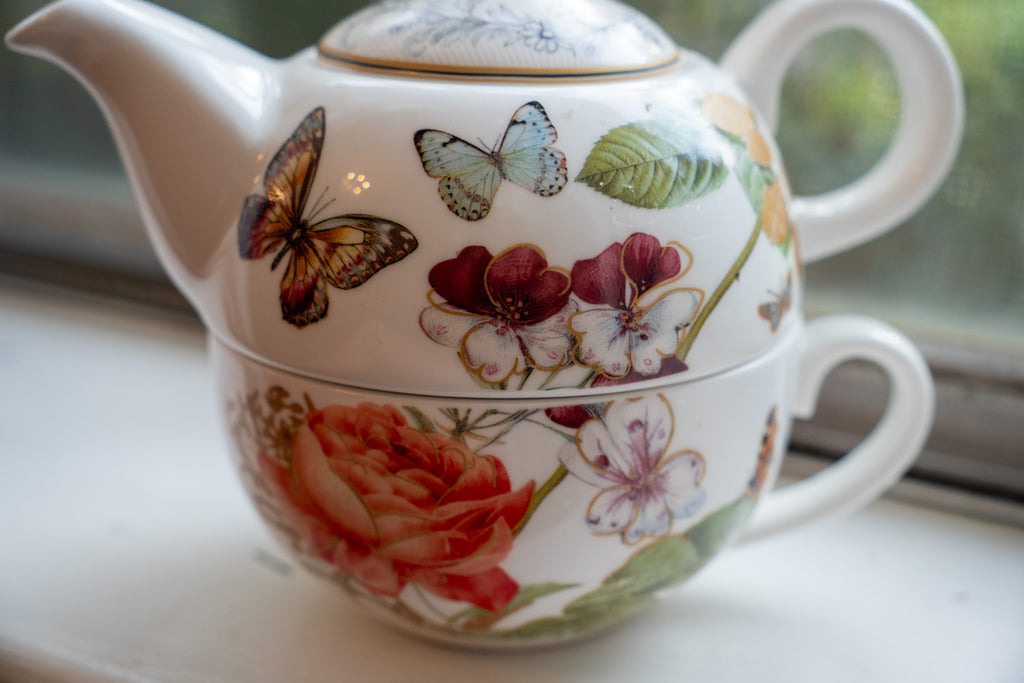 Delton Porcelain Tea for One Set