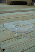 Clear Glass 9.5" Cake Plate
