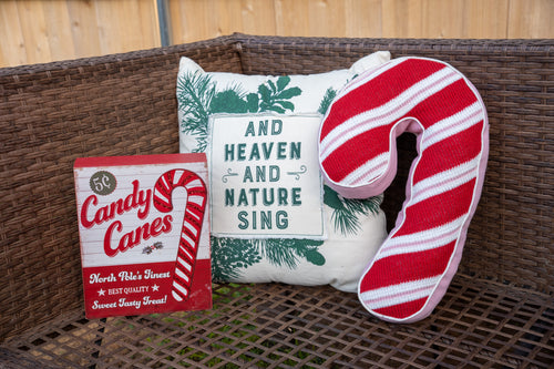"Heaven and Nature Sing" Christmas Throw Pillow