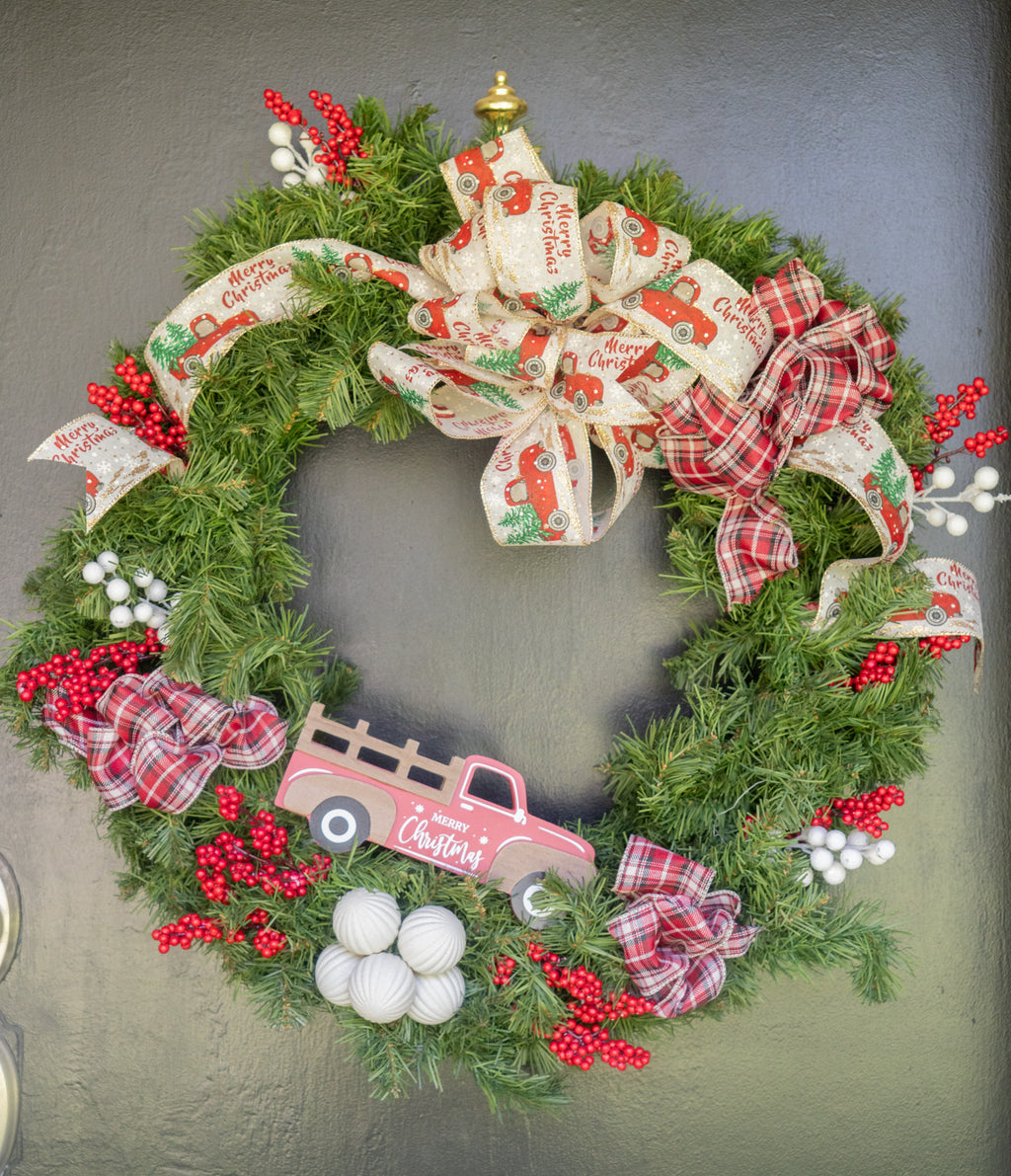 Christmas Truck Wreath