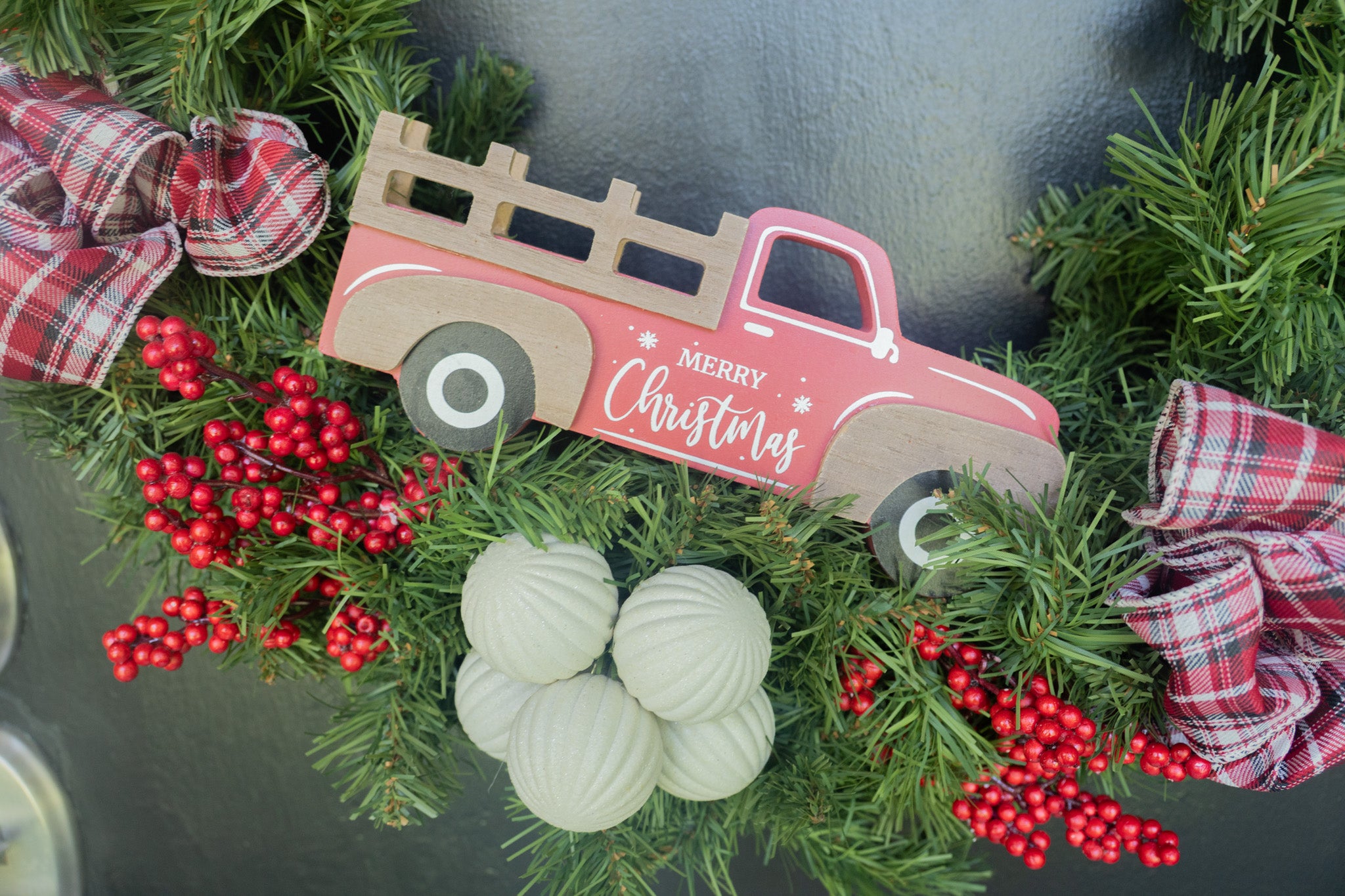 Christmas Truck Wreath